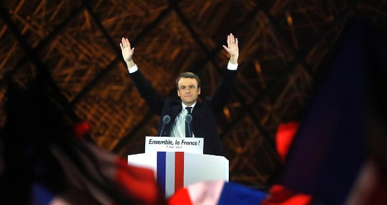 Macron Le jeune vainqueur