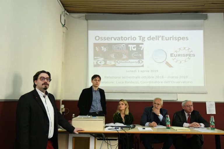 Salvini protagonista nei Tg di primetime. Rapporto Semestrale Osservatorio TG dell’Eurispes