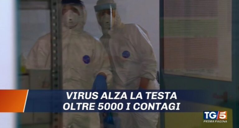 Tg: aperture concentrate sui contagi, l’informazione torna in lockdown