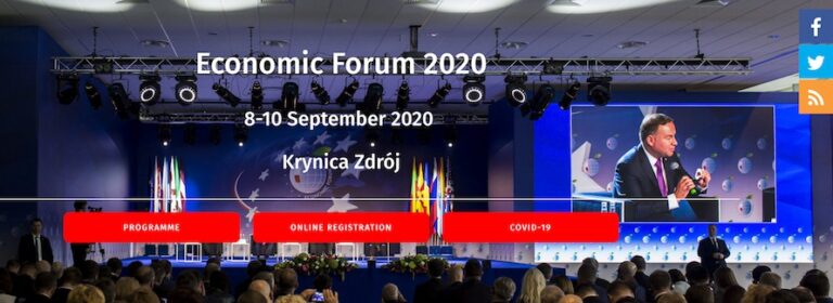 L’Europa del post-pandemia al Forum Economico 2020 di Krynica